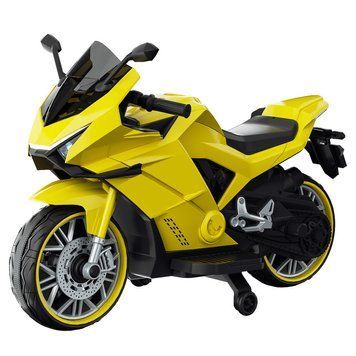 Купить Детский електромотоцикл Lolly Kids LKT-218 с мягким сиденьем желтый (9986) 1