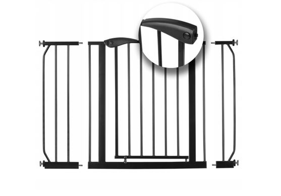 Купити Бар'єр ворота безпеки для дітей Ricokids 7407 / 75-115 cм чорний (9276) 5