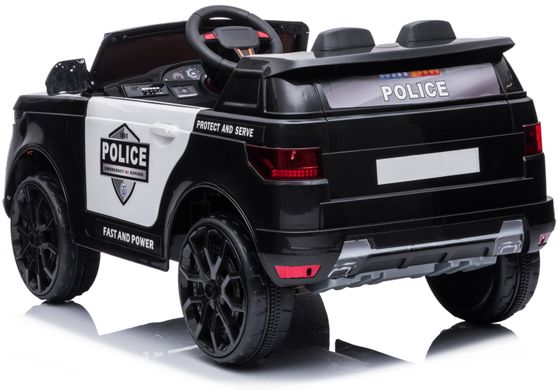 Купить Электромобиль детский Lolly Kids LKT-120 police с пультом управления черный с белым (9669) 6