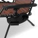 Крісло шезлонг розкладний Homart ZGC-001 120 кг + підстаканник коричневий (9397)