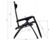 Крісло шезлонг розкладний Homart ZGC-001 120 кг + підстаканник чорний (9396)