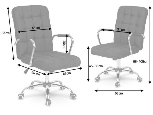 Купити Крісло офісне Benton текстиль сірий (9187) 2