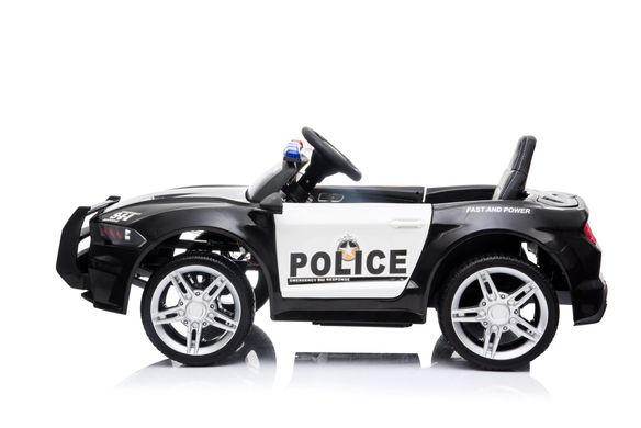 Купить Электромобиль детский Lolly Kids LKT-1006 police с пультом управления черный с белым (9607) 3