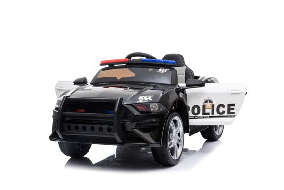 Купити Електромобіль дитячий Lolly Kids LKT-1006 police з пультом керування чорний з білим (9607) 9
