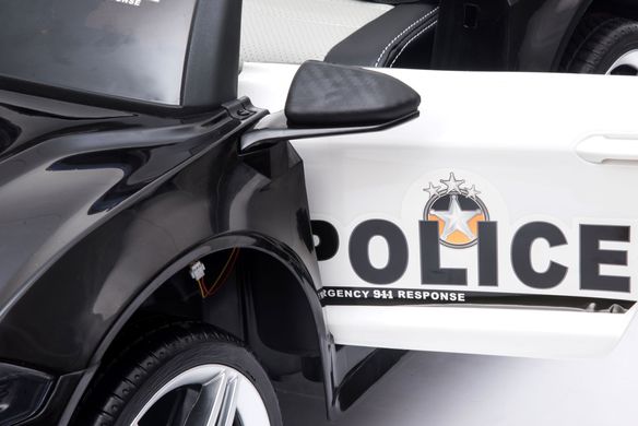 Купити Електромобіль дитячий Lolly Kids LKT-1006 police з пультом керування чорний з білим (9607) 11
