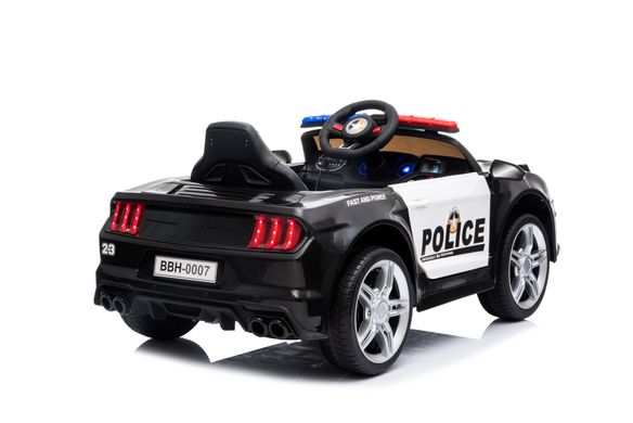 Купити Електромобіль дитячий Lolly Kids LKT-1006 police з пультом керування чорний з білим (9607) 7