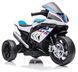 Детский электромотоцикл BMW HP4 Race лицензия белый (10001)