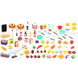 Дитяча пластикова кухня Lolly Kids LK174 + ефекти та аксесуари (9678)