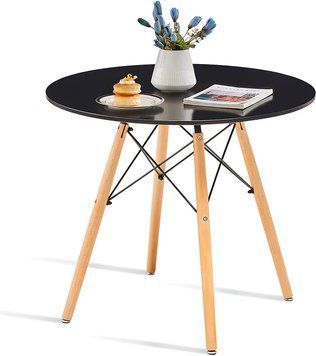 Купить Стол обеденный круглый Homart DT-003 60 см черный (9445) 1