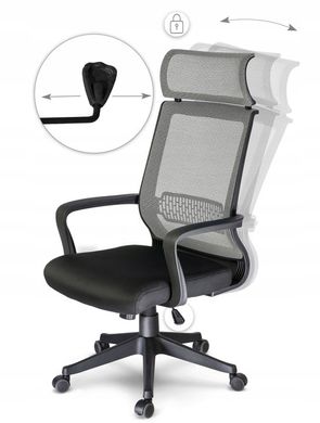 Купити Крісло офісне Nosberg чорний з сірим (9220) 2