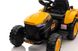Детский электромобиль трактор с прицепом Lolly Kids LK X100 с пультом управления и мягким сиденьем желтый (9609)