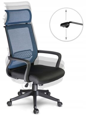 Купити Крісло офісне Nosberg чорний з синім (9221) 5