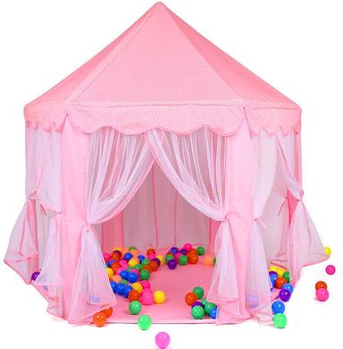 Купить Палатка детская игровая Lolly Kids LK114P розовая + мячики (9681) 2