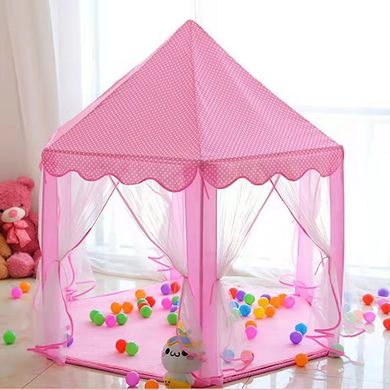 Купить Палатка детская игровая Lolly Kids LK114P розовая + мячики (9681) 1