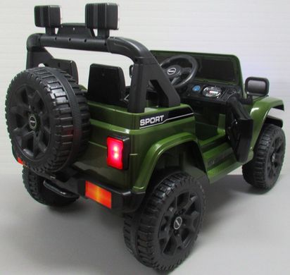 Купити Електромобіль дитячий Jeep X10 з пультом управління зелений (9368) 3