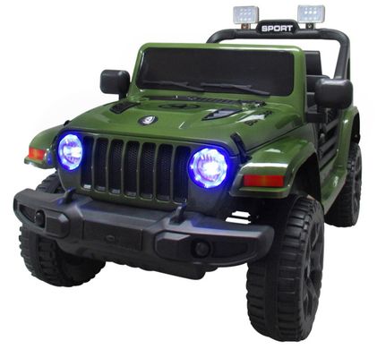 Купить Электромобиль детский Jeep X10 с пультом управления зеленый (9368) 1