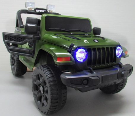 Купити Електромобіль дитячий Jeep X10 з пультом управління зелений (9368) 5