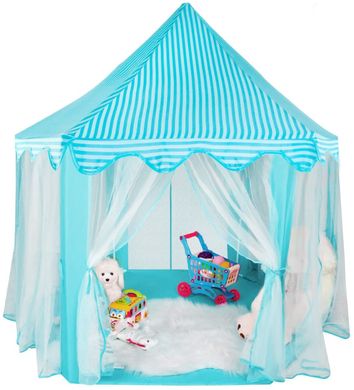 Купить Палатка детская игровая Lolly Kids LK114B голубая + мячики (9683) 4