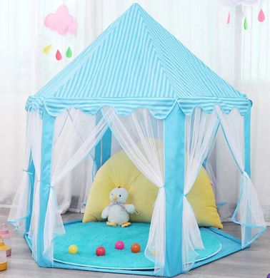 Купить Палатка детская игровая Lolly Kids LK114B голубая + мячики (9683) 3