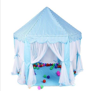 Купить Палатка детская игровая Lolly Kids LK114B голубая + мячики (9683) 6