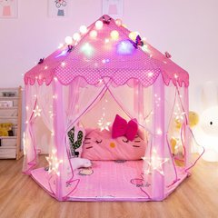 Купить Палатка детская игровая Lolly Kids LK224P розовая + подсветка (9682) 1