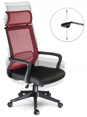 Купити Крісло офісне Nosberg чорний з червоним (9223) 5