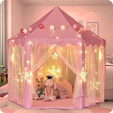 Купить Палатка детская игровая Lolly Kids LK224P розовая + подсветка (9682) 8