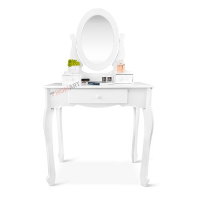 Купить Уценка! Туалетный столик c зеркалом Homart Bianka белый + табурет (9364) 3
