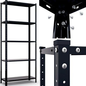 Купить Стеллаж металлический Homart B60-5 165х75х30 см черный (9916) 1