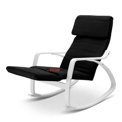 Купить Кресло-качалка Homart HMRC-021 черный с белым (9301) 4