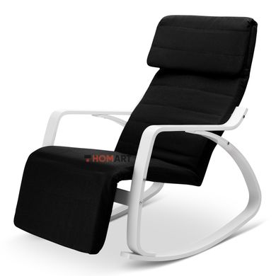 Купить Кресло-качалка Homart HMRC-021 черный с белым (9301) 2