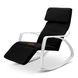 Кресло-качалка Homart HMRC-021 черный с белым (9301)