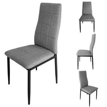Купить Стулья кухонные набор 4 шт GoodHome F261FP текстиль серый (9272) 1