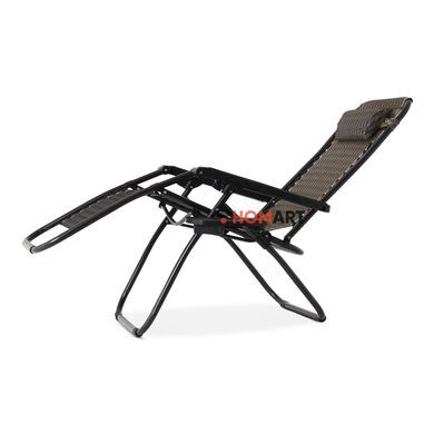 Купить Кресло шезлонг раскладной Homart ZGC-001 3D 120 кг + подстаканник (9520) 6