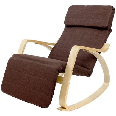 Купити Крісло-гойдалка Homart HMRC-022 коричневий з деревом (9302) 3