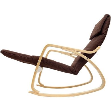 Купить Кресло-качалка Homart HMRC-022 коричневый с деревом (9302) 4
