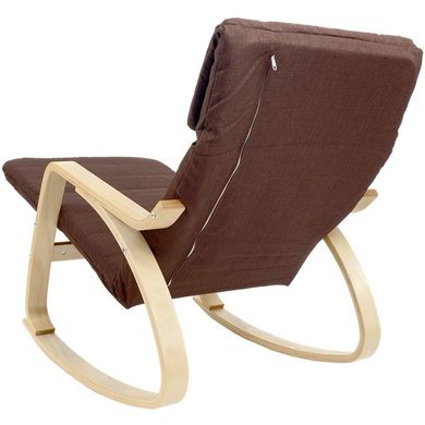 Купить Кресло-качалка Homart HMRC-022 коричневый с деревом (9302) 5