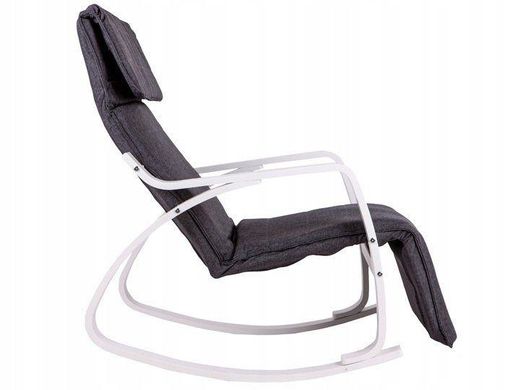 Купити Крісло-гойдалка Homart HMRC-024 сірий з білим (9304) 2