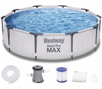 Купить Каркасный бассейн 305х76 см Bestway 56408 на 4678л + насос (10007) 1
