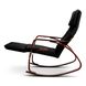 Кресло-качалка Homart HMRC-026 черный с темным деревом (9306)
