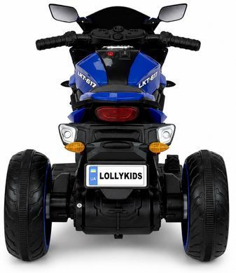 Купить Детский електромотоцикл Lolly Kids LKT-617 с мягким сиденьем и пультом управления синий (9769) 4