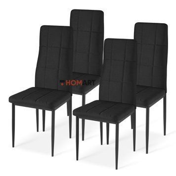 Купить Стулья кухонные комплект 4 шт Homart TCM-005BT черный текстиль (9460) 1