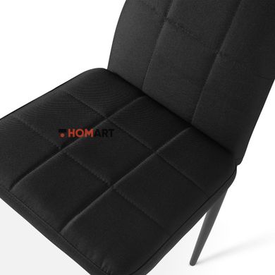 Купити Стільці кухонні комплект 4 шт Homart TCM-005BT текстиль чорний (9460) 6