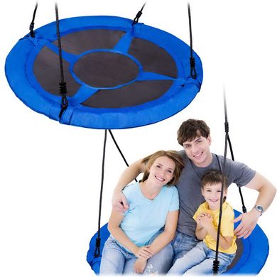 Купить Детская качеля гнездо подвесная Eco Toys BOC110 110 см синяя (9417) 1