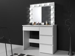 Купити Туалетний столик з дзеркалом і підсвіткою Homart 12 LED білий (9281) 1
