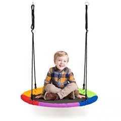 Купити Дитяча гойдалка гніздо підвісна Eco Toys MIR6001 100 см різнокольоровий (9419) 1