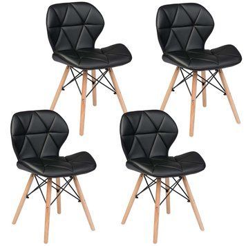 Купити Стільці кухонні комплект 4 шт Homart LCW-003B чорний (9292) 1