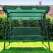 Качеля садова Homart GSV-03 трьохмісна зелена + подушки (9632)