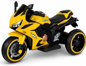 Купить Детский електромотоцикл Lolly Kids LKT-617 с мягким сиденьем и пультом управления желтый (9731) 1