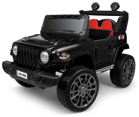Купити Електромобіль дитячий Lolly Kids LKT-3189 з пультом керування і м'якими колесами EVA чорний (9635) 1